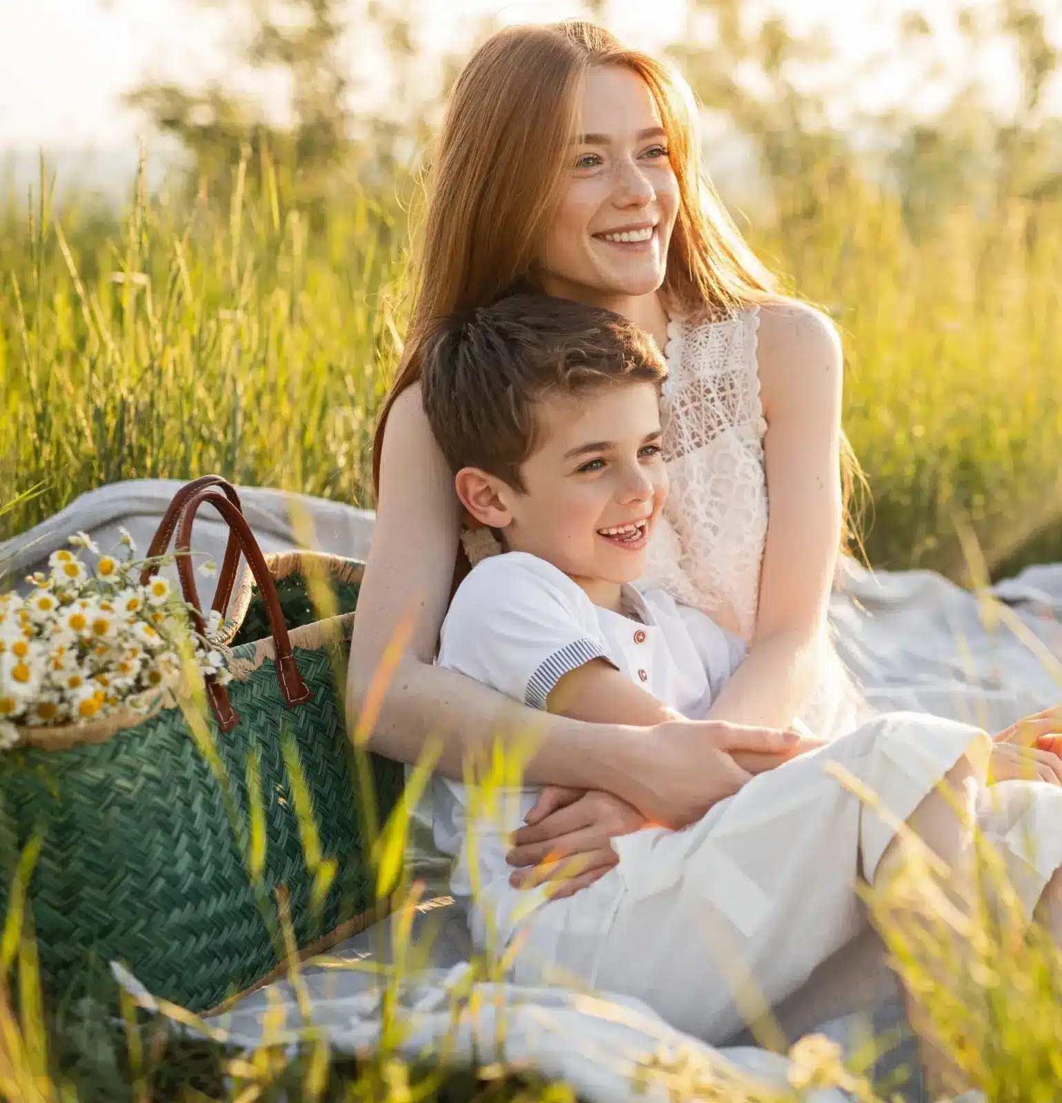 mother and son after a personalized care to keep every smile healthy and strong.Aurora IL