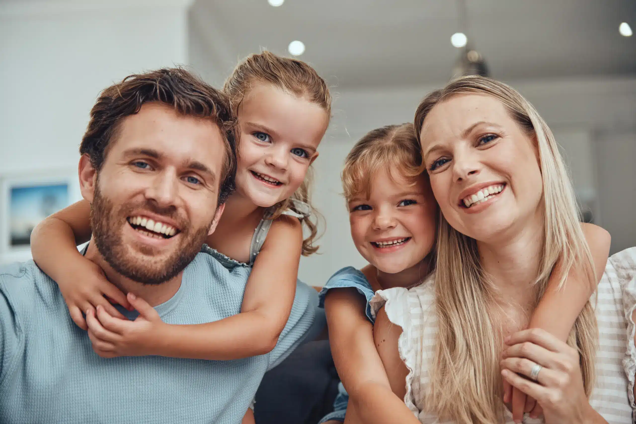 stress free family after dental tests to maintain oral health with general dentistry in Aurora, IL.